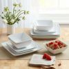 Better Homes & Gardens- Loden White Square Porcelain 12-Piece Dinnerware Set