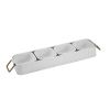 Better Homes & Gardens Galvanized Rectangle Condiment Tray, 17.44"L x 4.52" W, White