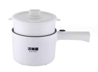 Home Integrated Noodle Cooking Intelligent Small White Pot Electric (Option: White-Single pot steaming grid-CN)