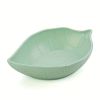 1pc Wheat Straw Leaf Shape Small Dish; Creative Snack Plate; Tableware; Vinegar Dish; Soy Sauce Dish; Bone Dish; Small Seasoning Dish